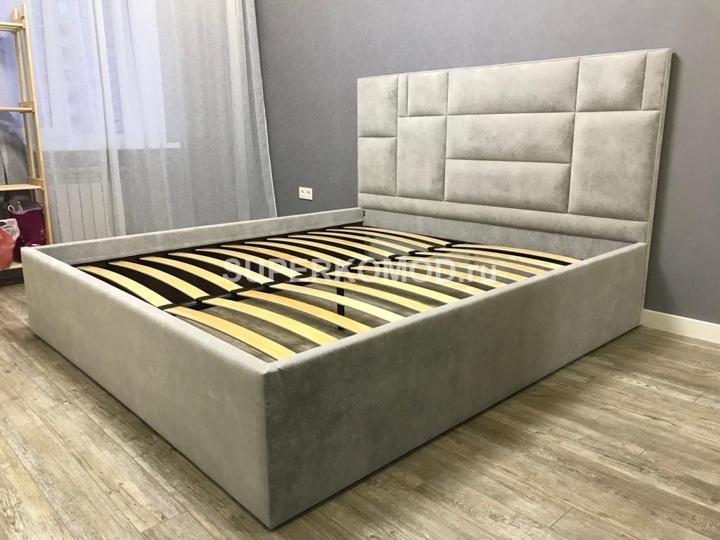Кровать в сером цвете заказать в Барнауле