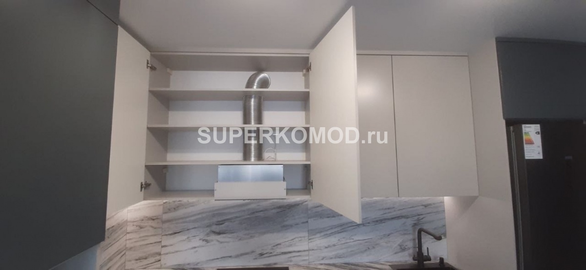 Угловая кухня на заказ в современном стиле матовая недорого